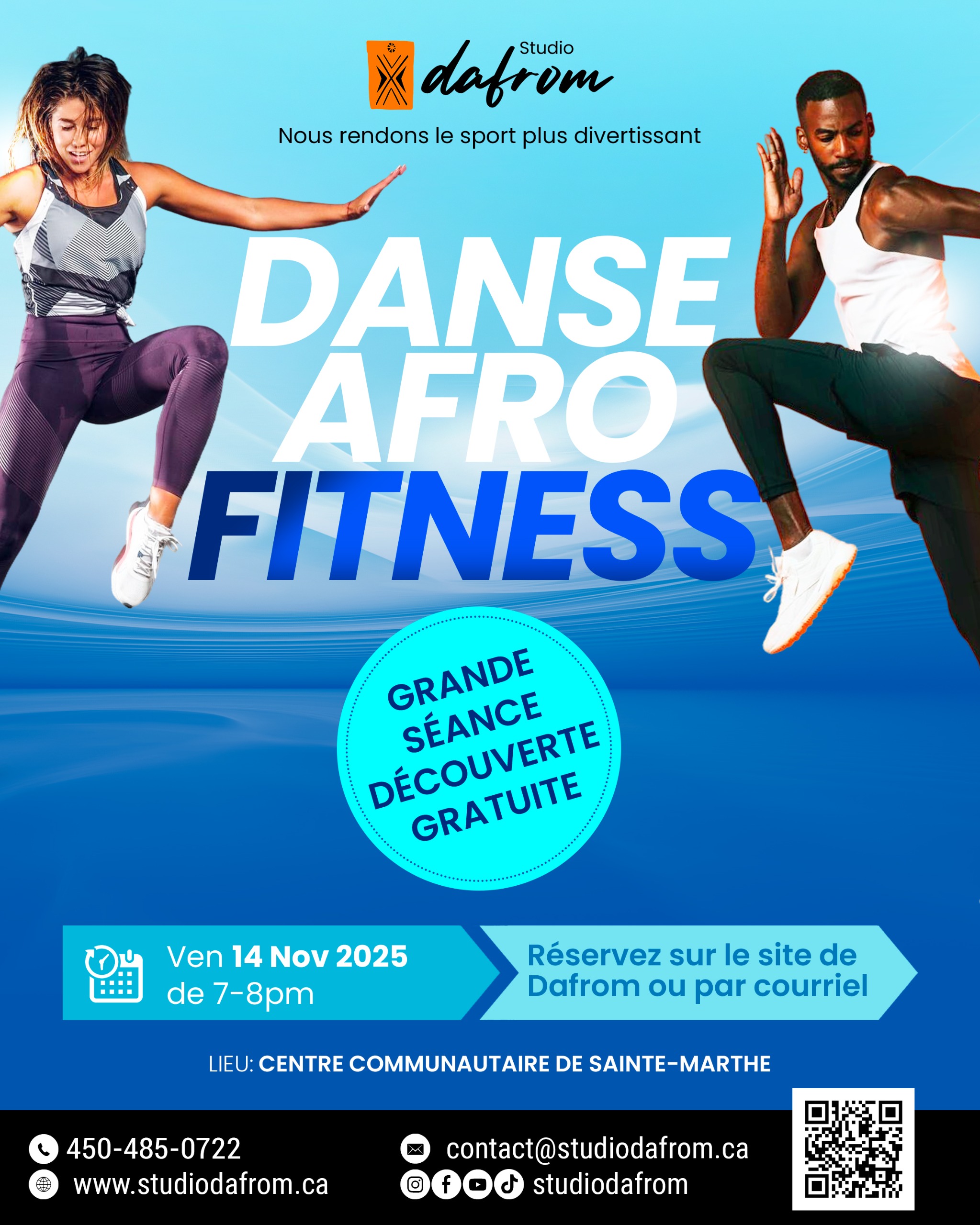 SEANCE DE DÉCOUVERTE GRATUITE DANSE AFRO FITNESS
